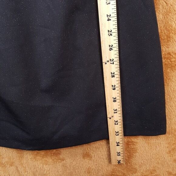 NSR Womens Dress Medium Black Mini Sheath Bodycon Sparkle Stretch Adjustable - Picture 10 of 11